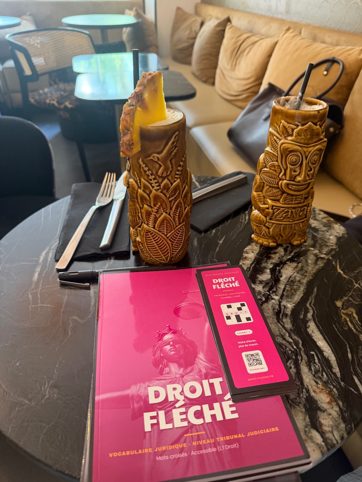 Livret Niveau 1 et cocktail tiki